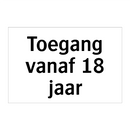 Toegang vanaf 18 jaar & Toegang vanaf 18 jaar & Toegang vanaf 18 jaar & Toegang vanaf 18 jaar