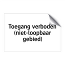 Toegang verboden (niet-loopbaar gebied) & Toegang verboden (niet-loopbaar gebied)