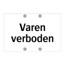Varen verboden & Varen verboden & Varen verboden & Varen verboden & Varen verboden