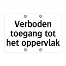 Verboden toegang tot het oppervlak & Verboden toegang tot het oppervlak