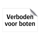 Verboden voor boten & Verboden voor boten & Verboden voor boten & Verboden voor boten