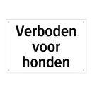 Verboden voor honden & Verboden voor honden & Verboden voor honden & Verboden voor honden