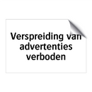 Verspreiding van advertenties verboden & Verspreiding van advertenties verboden