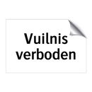 Vuilnis verboden & Vuilnis verboden & Vuilnis verboden & Vuilnis verboden