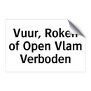 Vuur, Roken of Open Vlam Verboden & Vuur, Roken of Open Vlam Verboden