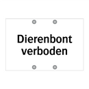 Dierenbont verboden & Dierenbont verboden & Dierenbont verboden & Dierenbont verboden
