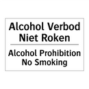 Alcohol Verbod Niet Roken - Alcohol Prohibition No Smoking