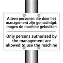 Alleen personen die door het management /.../ - Only persons authorized by the /.../