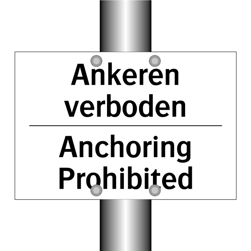 Ankeren verboden - Anchoring Prohibited