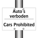 Auto's verboden - Cars Prohibited