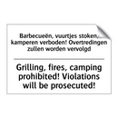 Barbecueën, vuurtjes stoken, kamperen /.../ - Grilling, fires, camping prohibited! /.../