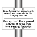 Beste fietsers! Het goedgekeurde /.../ - Dear cyclists! The approved network /.../