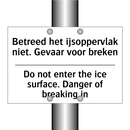 Betreed het ijsoppervlak niet. /.../ - Do not enter the ice surface. /.../