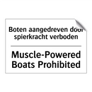 Boten aangedreven door spierkracht /.../ - Muscle-Powered Boats Prohibited/.../