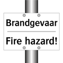 Brandgevaar - Fire hazard!