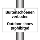 Buitenschoenen verboden - Outdoor shoes prohibited