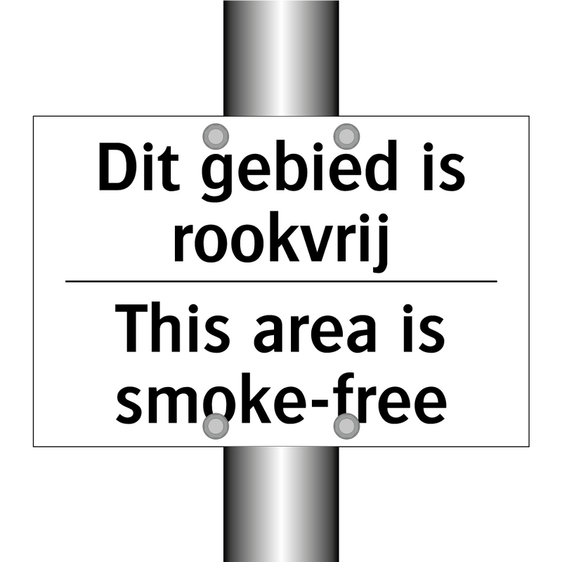 Dit gebied is rookvrij - This area is smoke-free