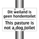 Dit weiland is geen hondentoilet/.../ - This pasture is not a dog toilet/.../