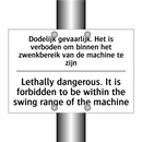 Dodelijk gevaarlijk. Het is verboden /.../ - Lethally dangerous. It is forbidden /.../