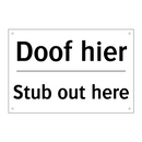 Doof hier - Stub out here