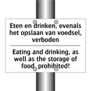 Eten en drinken, evenals het opslaan /.../ - Eating and drinking, as well as /.../