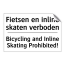 Fietsen en inline skaten verboden/.../ - Bicycling and Inline Skating Prohibited!/.../