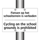 Fietsen op het schoolterrein is /.../ - Cycling on the school grounds /.../
