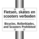 Fietsen, skates en scooters verboden/.../ - Bicycles, Rollerblades, and Scooters /.../