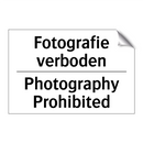 Fotografie verboden - Photography Prohibited