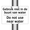 Gebruik niet in de buurt van water/.../ - Do not use near water