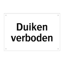 Duiken verboden & Duiken verboden & Duiken verboden & Duiken verboden & Duiken verboden