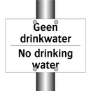 Geen drinkwater - No drinking water