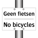 Geen fietsen - No bicycles