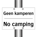 Geen kamperen - No camping