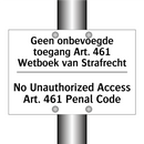 Geen onbevoegde toegang Art. 461 /.../ - No Unauthorized Access Art. 461 /.../
