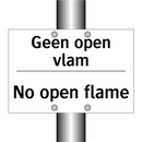 Geen open vlam - No open flame
