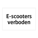 E-scooters verboden & E-scooters verboden & E-scooters verboden & E-scooters verboden