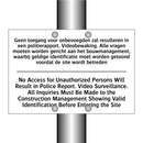 Geen toegang voor onbevoegden /.../ - No Access for Unauthorized Persons /.../