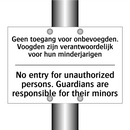 Geen toegang voor onbevoegden. /.../ - No entry for unauthorized persons. /.../