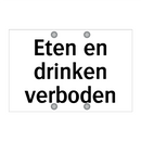 Eten en drinken verboden & Eten en drinken verboden & Eten en drinken verboden