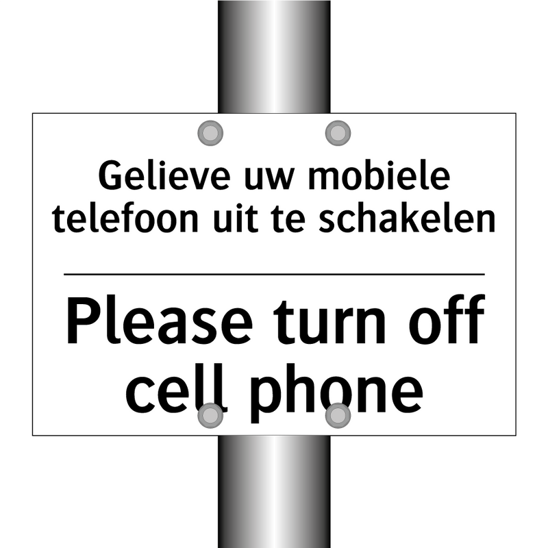 Gelieve uw mobiele telefoon uit /.../ - Please turn off cell phone