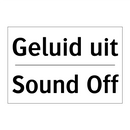 Geluid uit - Sound Off