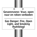 Gevarenzone: Vuur, open vuur en /.../ - Gas Danger: Fire, Open Light, /.../