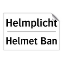Helmplicht - Helmet Ban