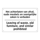 Het achterlaten van afval, oude /.../ - Leaving of waste, old furniture, /.../