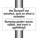 Het dumpen van tuinafval, puin /.../ - Dumping garden waste, rubble, /.../