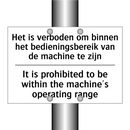 Het is verboden om binnen het /.../ - It is prohibited to be within /.../