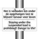 Het is verboden om onder de opgehangen /.../ - Staying under the suspended load /.../