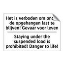 Het is verboden om onder de opgehangen /.../ - Staying under the suspended load /.../