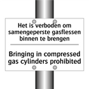 Het is verboden om samengeperste /.../ - Bringing in compressed gas cylinders /.../